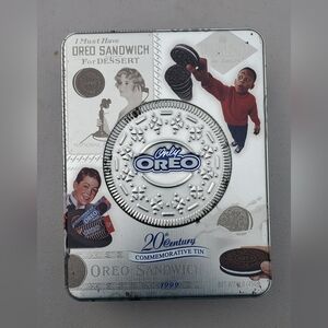 Oreo Cookie 20th Century Commemorative Tin 1999 Collector Vintage Container
